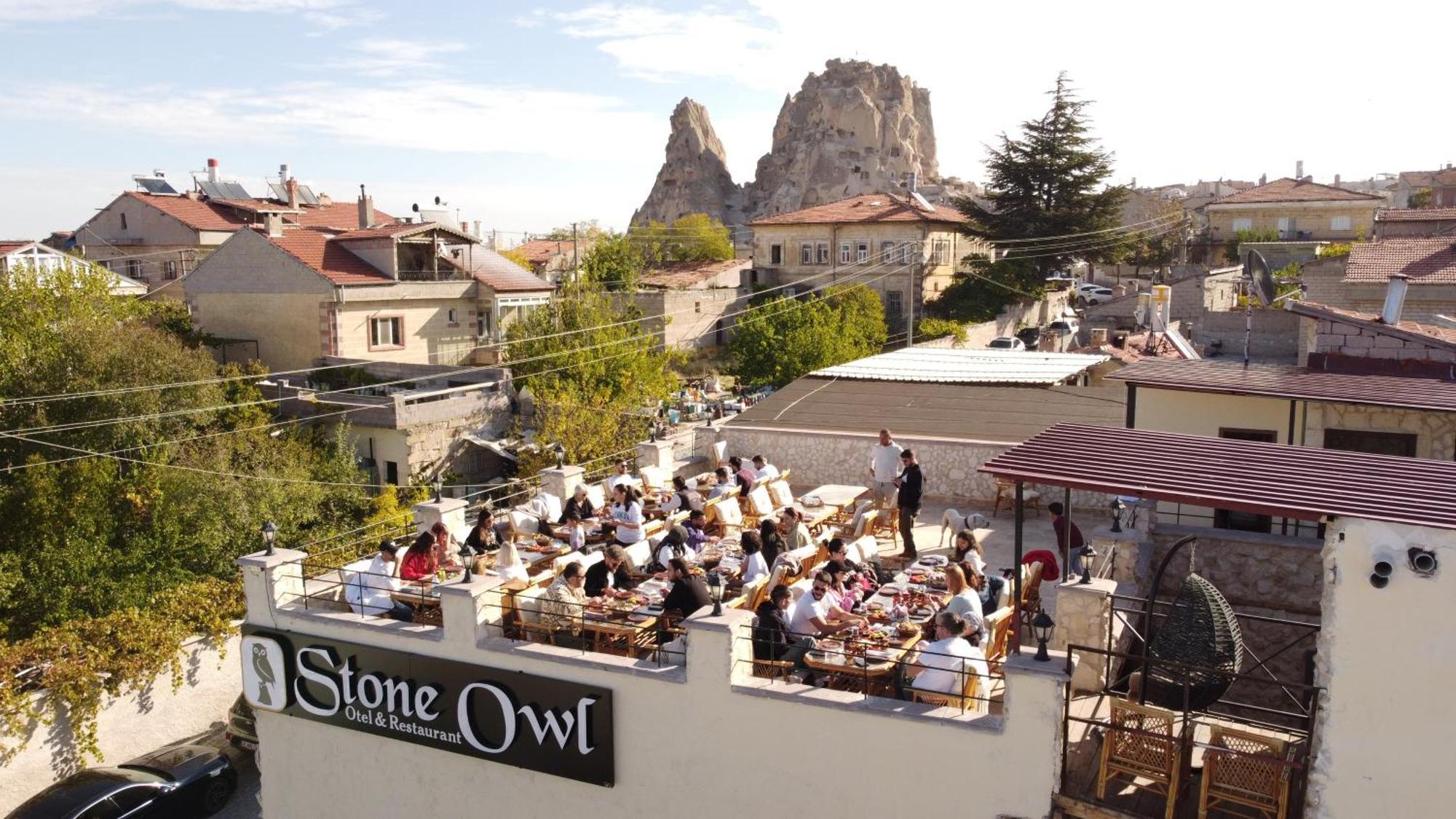 Stone Owl Otel & Restaurant Uchisar Exterior foto